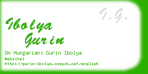 ibolya gurin business card